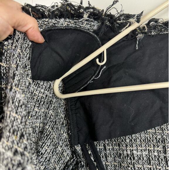 Philosophy Tweed Open Front Blazer Preppy Twee Timeless Work Office Classic S - Picture 6 of 8